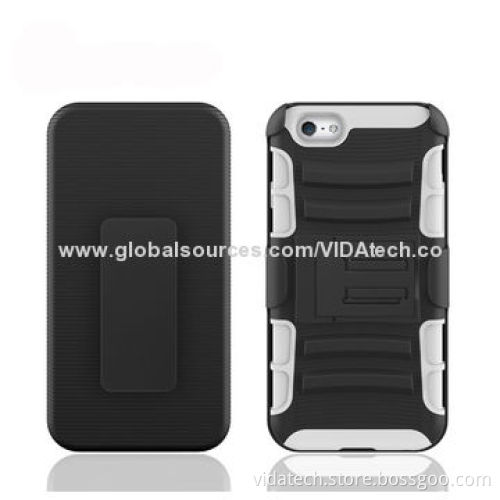 Combo Holster/2-in-1 Silicone and PC Case for iPhone 6, Manufacturer